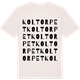 Vintage White t-shirt med Koltorpet ordlek t-shirt