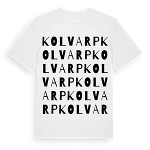 Kolvarp ordlek t-shirt – ekologisk bomull t-shirt från Pinshirt