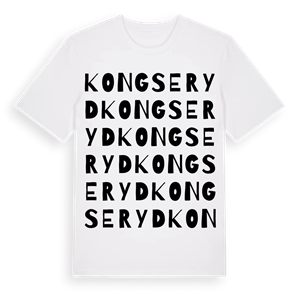 Kongseryd ordlek t-shirt – ekologisk bomull t-shirt från Pinshirt