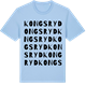 Blue Soul t-shirt med Kongsryd ordlek t-shirt