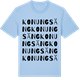 Blue Soul t-shirt med Konungsäng ordlek t-shirt