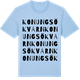 Blue Soul t-shirt med Konungsö kvarn ordlek t-shirt