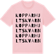 Pink Cotton t-shirt med Kopparhults kvarn ordlek t-shirt