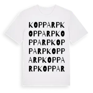 Kopparp ordlek t-shirt – ekologisk bomull t-shirt från Pinshirt