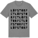 Mid Heather Gray t-shirt med Köpstorpet ordlek t-shirt