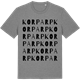 Mid Heather Gray t-shirt med Korparp ordlek t-shirt