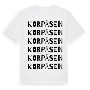 Korpåsen ordlek t-shirt – ekologisk bomull t-shirt från Pinshirt