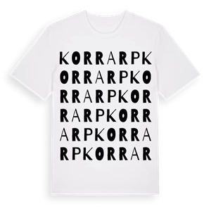Korrarp ordlek t-shirt – ekologisk bomull t-shirt från Pinshirt