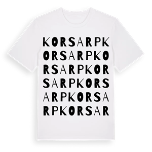 Korsarp ordlek t-shirt – ekologisk bomull t-shirt från Pinshirt
