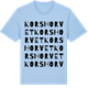 Blue Soul t-shirt med Korshorvet ordlek t-shirt