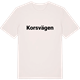 Vintage White t-shirt med Korsvägen fetstil t-shirt