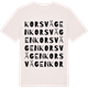 Vintage White t-shirt med Korsvägen ordlek t-shirt