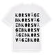 Korsvägen ordlek t-shirt