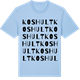 Blue Soul t-shirt med Koshult ordlek t-shirt