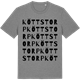 Mid Heather Gray t-shirt med Köttstorp ordlek t-shirt