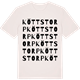 Vintage White t-shirt med Köttstorp ordlek t-shirt