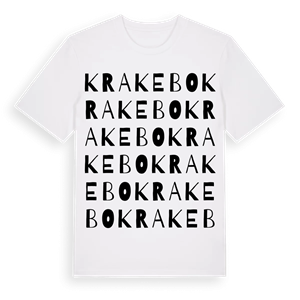 Krakebo ordlek t-shirt – ekologisk bomull t-shirt från Pinshirt