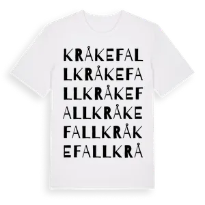 Kråkefall ordlek t-shirt – ekologisk bomull t-shirt från Pinshirt