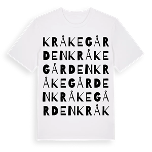 Kråkegården ordlek t-shirt – ekologisk bomull t-shirt från Pinshirt