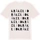 Vintage White t-shirt med Kråkelid ordlek t-shirt