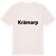 Vintage White t-shirt med Krämarp fetstil t-shirt