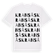 White t-shirt med Kransås ordlek t-shirt