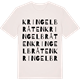 Vintage White t-shirt med Kringelbråten ordlek t-shirt