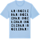 Blue Soul t-shirt med Kringelen ordlek t-shirt