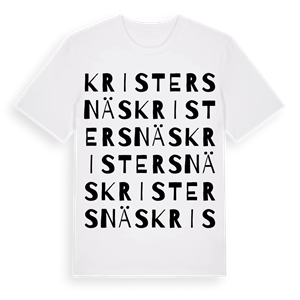 Kristersnäs ordlek t-shirt – ekologisk bomull t-shirt från Pinshirt