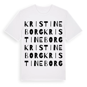 Kristineborg ordlek t-shirt – ekologisk bomull t-shirt från Pinshirt