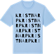 Blue Soul t-shirt med Kristnarp ordlek t-shirt