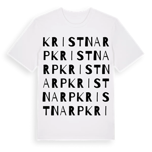 Kristnarp ordlek t-shirt – ekologisk bomull t-shirt från Pinshirt