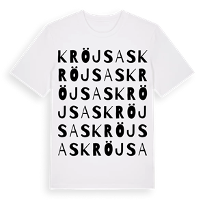 Kröjsas ordlek t-shirt – ekologisk bomull t-shirt från Pinshirt