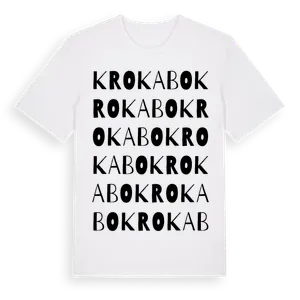 Krokabo ordlek t-shirt – ekologisk bomull t-shirt från Pinshirt
