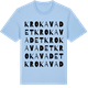 Blue Soul t-shirt med Krokavadet ordlek t-shirt
