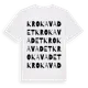 White t-shirt med Krokavadet ordlek t-shirt