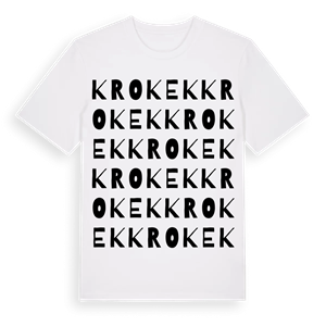 Krokek ordlek t-shirt – ekologisk bomull t-shirt från Pinshirt