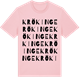 Pink Cotton t-shirt med Krökinge ordlek t-shirt