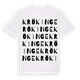 White t-shirt med Krökinge ordlek t-shirt
