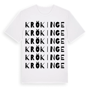 Krökinge ordlek t-shirt – ekologisk bomull t-shirt från Pinshirt