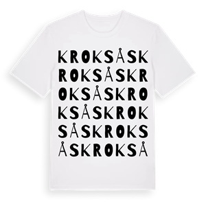 Kroksås ordlek t-shirt – ekologisk bomull t-shirt från Pinshirt