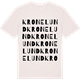 Vintage White t-shirt med Kronelund ordlek t-shirt