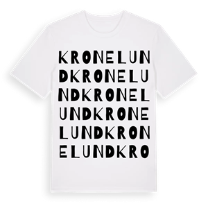Kronelund ordlek t-shirt – ekologisk bomull t-shirt från Pinshirt