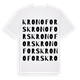 White t-shirt med Kronofors ordlek t-shirt