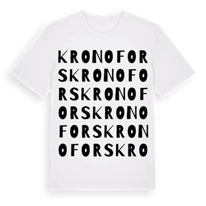 Kronofors ordlek t-shirt – ekologisk bomull t-shirt från Pinshirt