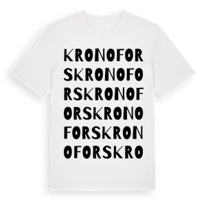 Kronofors ordlek t-shirt – ekologisk bomull t-shirt från Pinshirt
