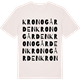 Vintage White t-shirt med Kronogården ordlek t-shirt