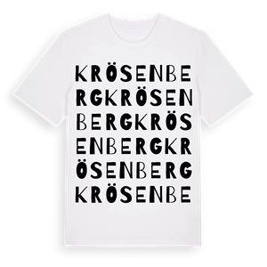 Krösenberg ordlek t-shirt – ekologisk bomull t-shirt från Pinshirt