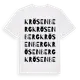 White t-shirt med Krösenberg ordlek t-shirt