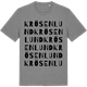Mid Heather Gray t-shirt med Krösenlund ordlek t-shirt
